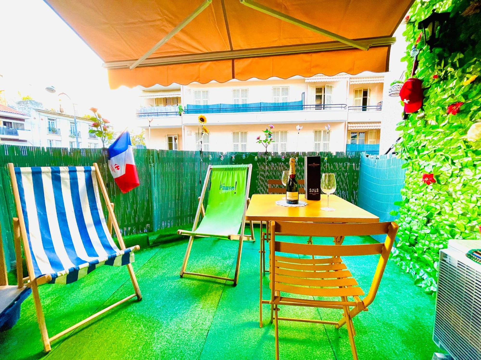 Confortable Studio A Nice Centre Cote Plage Bel Terrasse Paddle エクステリア 写真