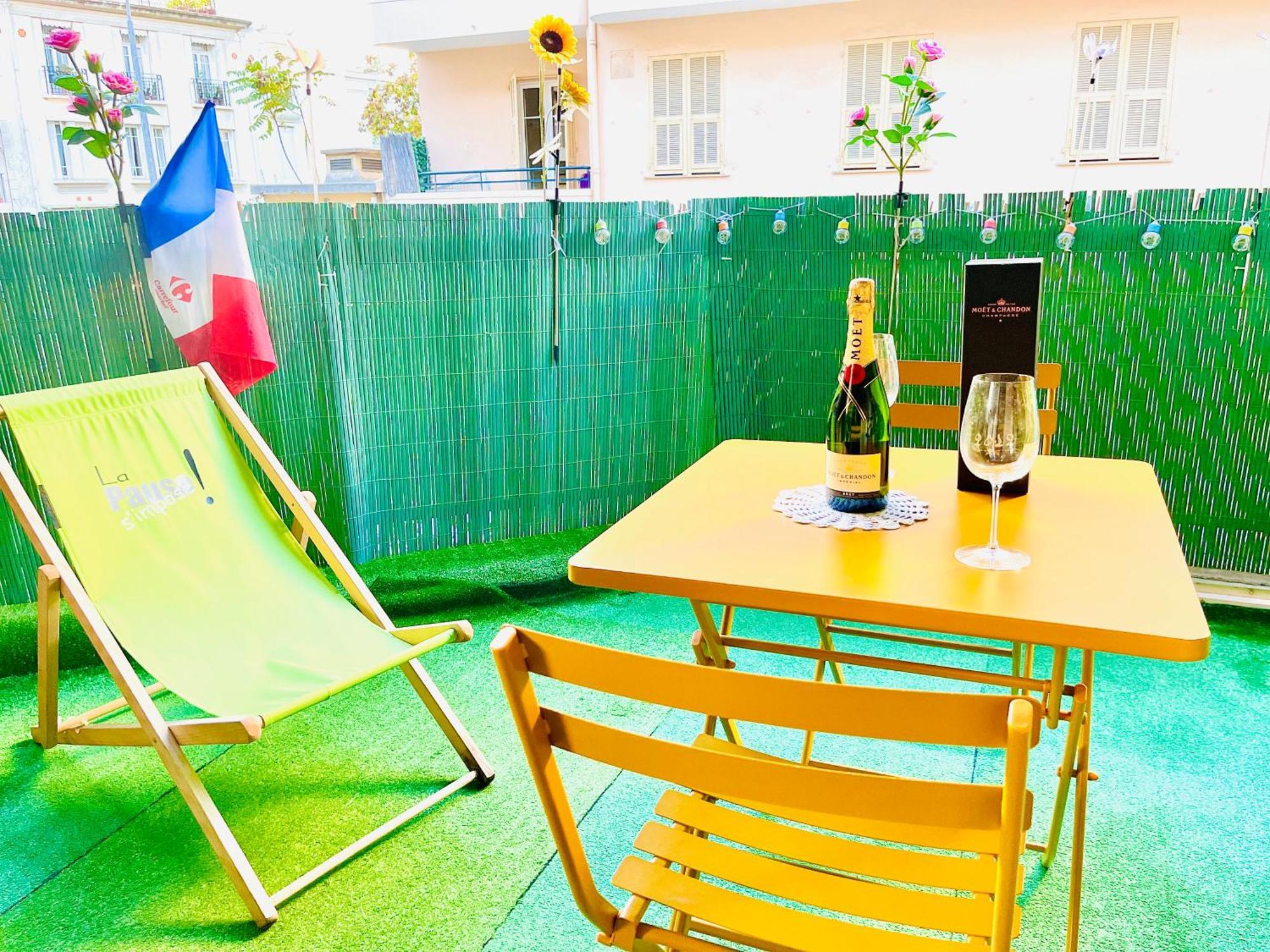 Confortable Studio A Nice Centre Cote Plage Bel Terrasse Paddle エクステリア 写真