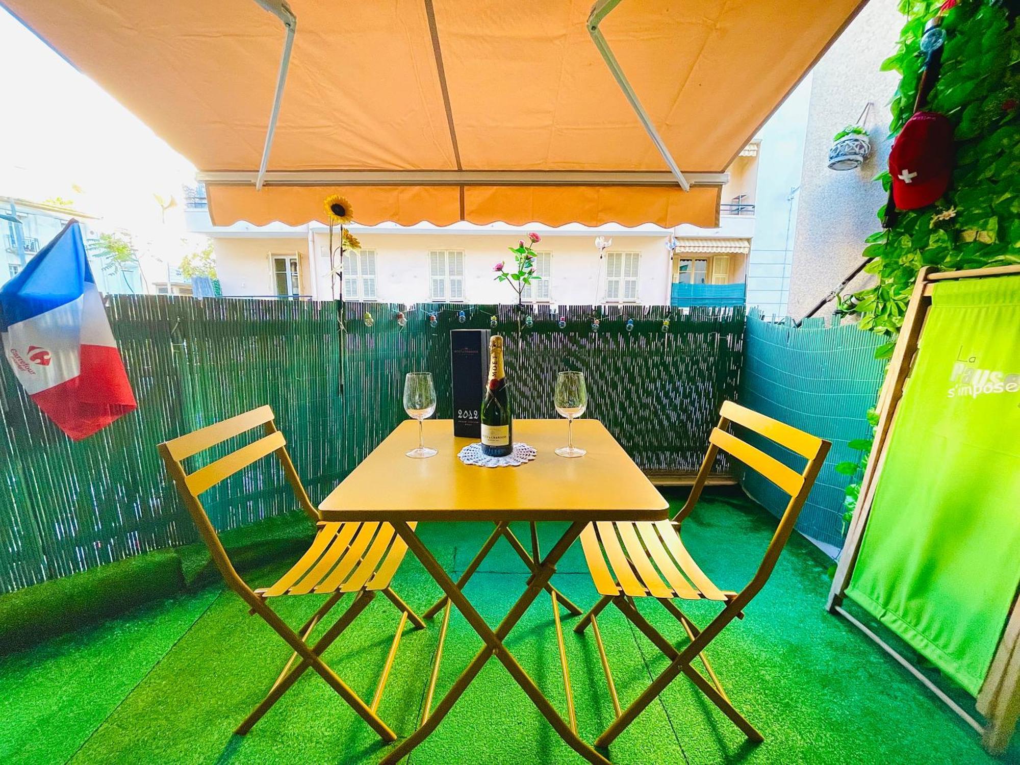 Confortable Studio A Nice Centre Cote Plage Bel Terrasse Paddle エクステリア 写真
