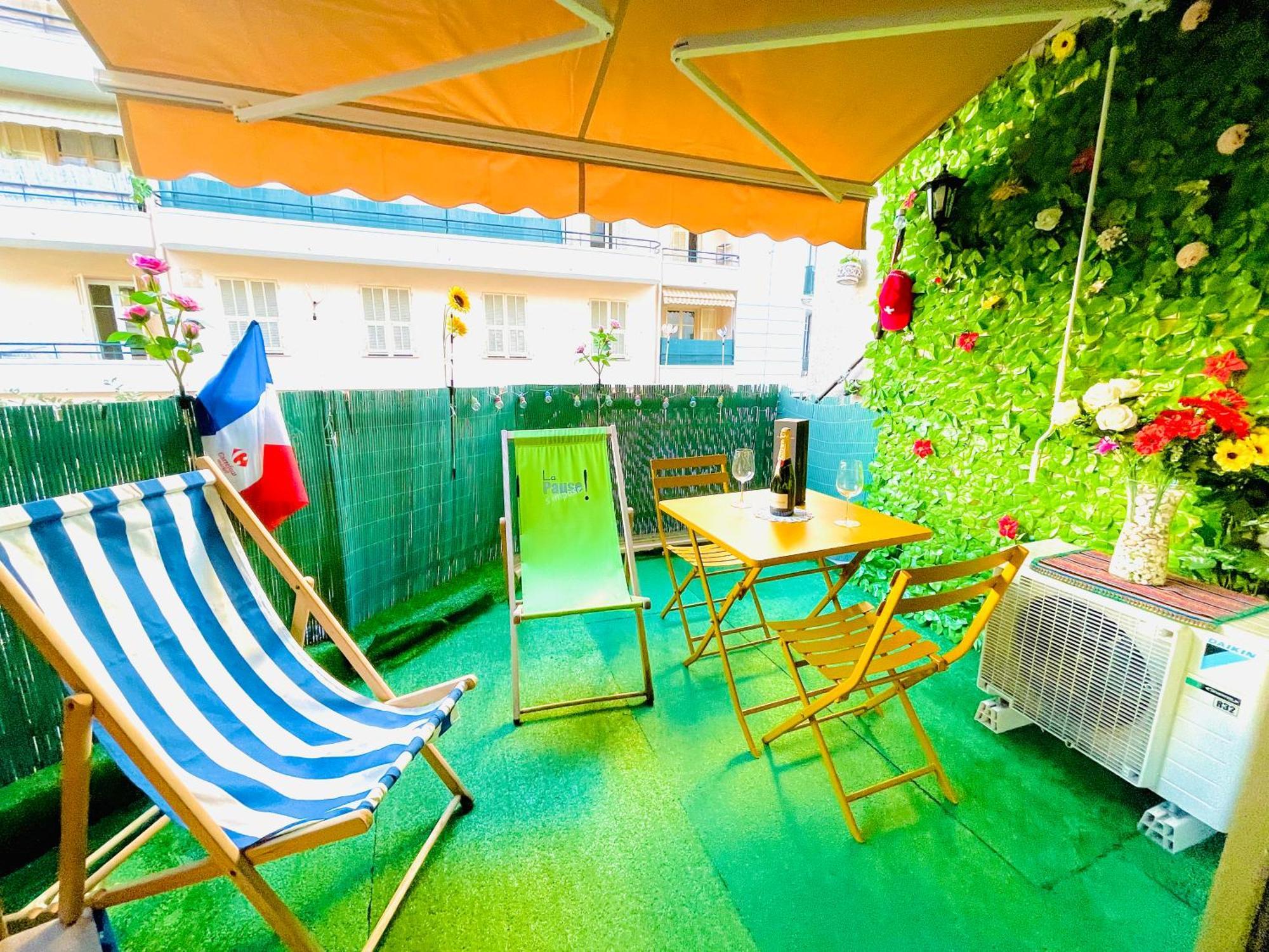 Confortable Studio A Nice Centre Cote Plage Bel Terrasse Paddle エクステリア 写真
