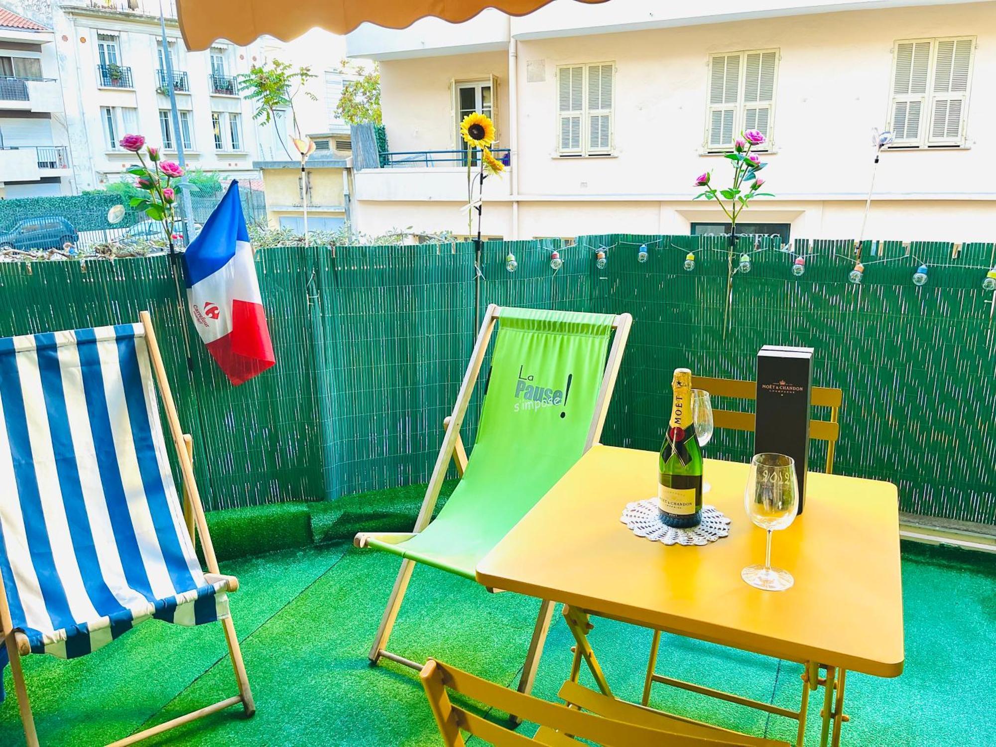 Confortable Studio A Nice Centre Cote Plage Bel Terrasse Paddle エクステリア 写真